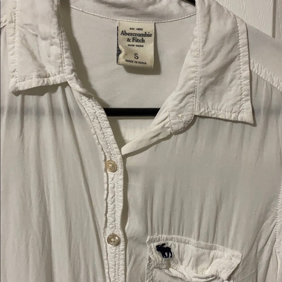 A&F White Button Up - Picture 2 of 2